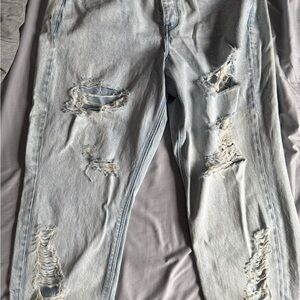 American Eagle Outfitters Light Blue Distressed Jeans